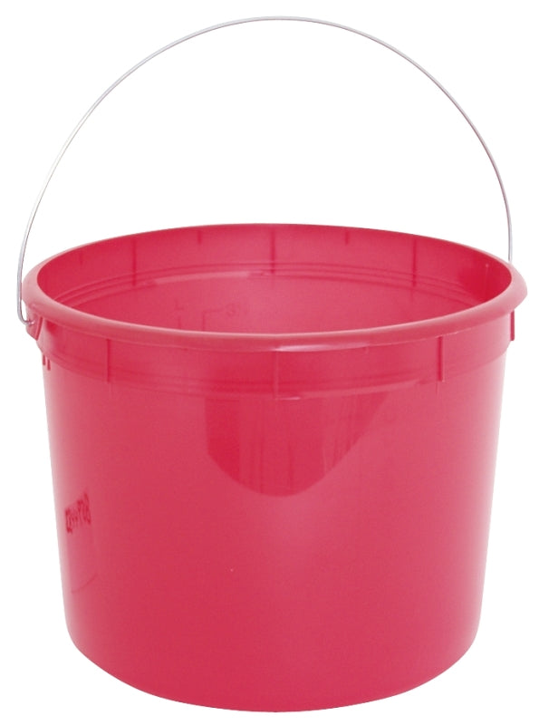 LEAKTITE-IPL PLASTICS Leaktite-IPL Plastics 1044480 Heavy-Duty Paint Pail, 5 qt Capacity, HDPE, Red PAINT LEAKTITE-IPL PLASTICS