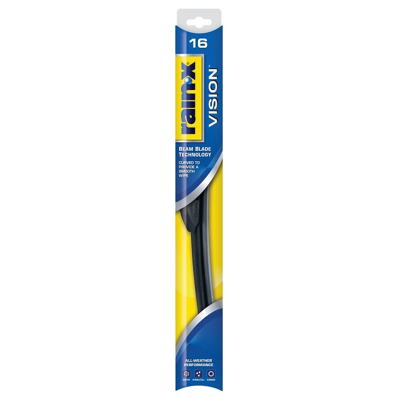 RAIN-X Rain-X Vision 810016 Wiper Blade, 16 in, Beam Blade, 16 in L Blade, Rubber/Steel AUTOMOTIVE RAIN-X