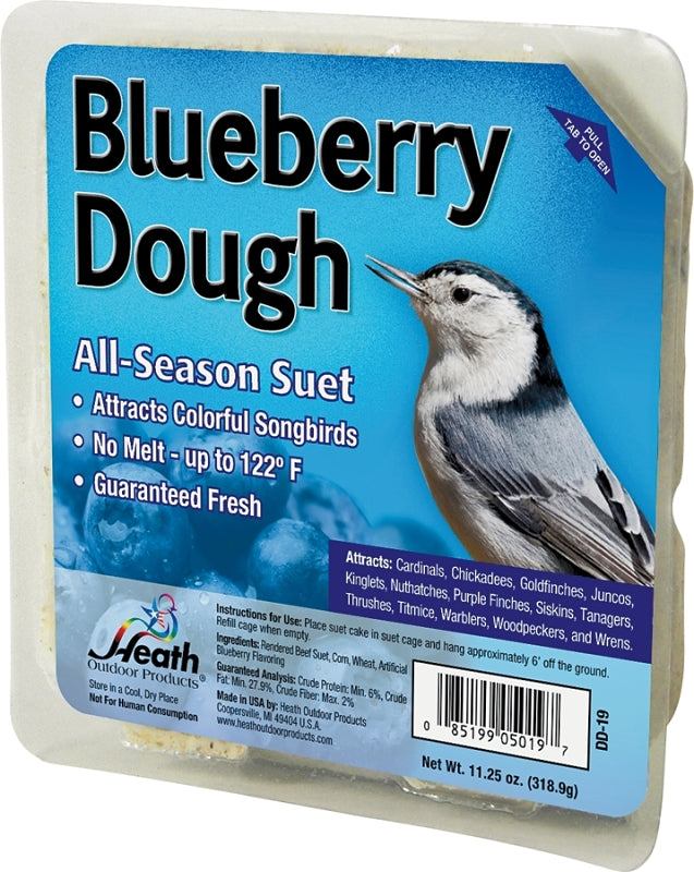 HEATH Heath DD-19 Suet Cake, All-Season, Blueberry Dough, 11.25 oz PET & WILDLIFE SUPPLIES HEATH   