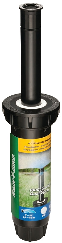 RAINBIRD Rain Bird 1804FDS Spray Head Sprinkler, 1/2 in Connection, FNPT, 15 ft, Plastic LAWN & GARDEN RAINBIRD