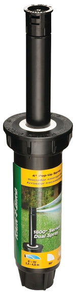 RAINBIRD Rain Bird 1804QDS Spray Head Sprinkler, Part-Circle, 0.1 gpm, 1/2 in Connection, FNPT, 12 to 15 ft, Plastic LAWN & GARDEN RAINBIRD