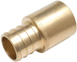 SHARKBITE SharkBite UC608LFA Hose to Pipe Adapter, 3/4 in, PEX Barb x Male Sweat, DZR Brass, 200 psi Pressure PLUMBING, HEATING & VENTILATION SHARKBITE