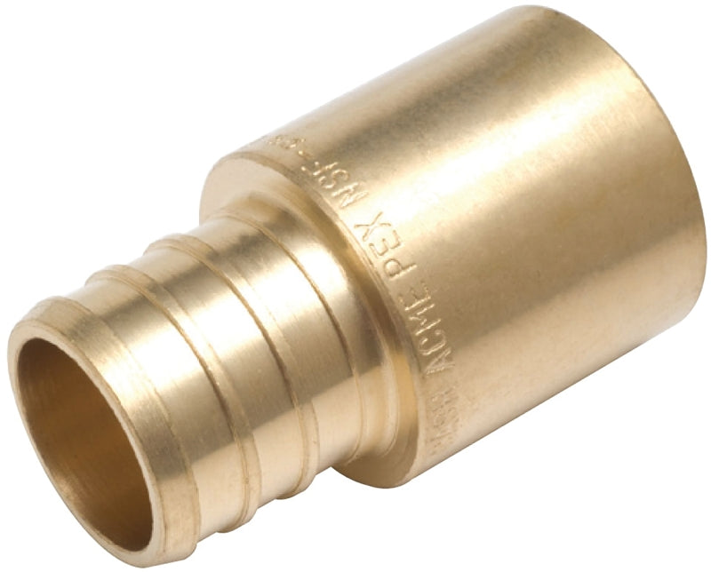 SHARKBITE SharkBite UC608LFA Hose to Pipe Adapter, 3/4 in, PEX Barb x Male Sweat, DZR Brass, 200 psi Pressure PLUMBING, HEATING & VENTILATION SHARKBITE