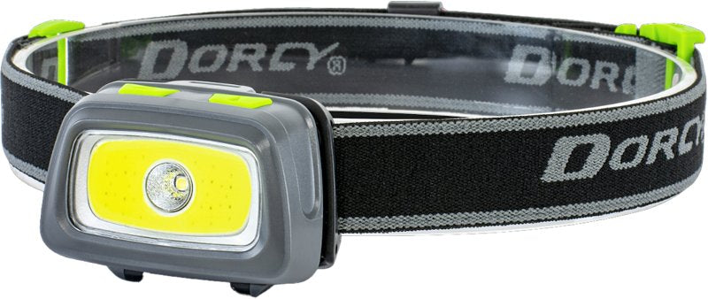 DORCY Dorcy 41-3912 Headlamp, AAA Battery, Alkaline Battery, LED Lamp, 500, Spot Beam, 3 hr Run Time, Black ELECTRICAL DORCY