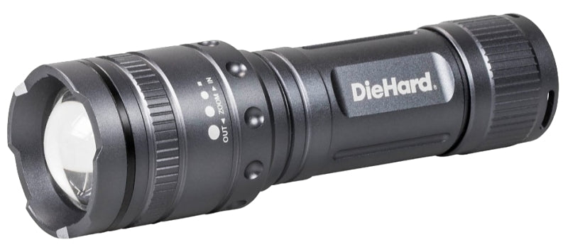 DORCY Dorcy DieHard Series 41-6122 Twist Flashlight, AAA Battery, Alkaline Battery, LED Lamp, 1000 Lumens Lumens, Gray ELECTRICAL DORCY