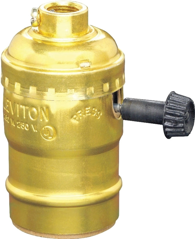 LEVITON Leviton R50-10083-016 Socket Lamp Holder, Aluminum/Brass Housing Material ELECTRICAL LEVITON