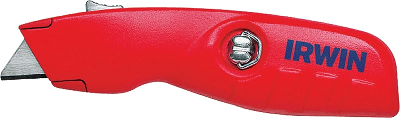 IRWIN Irwin 2088600 Utility Knife, 1-1/2 in W Blade, Bi-Metal Blade, Contoured Handle, Red Handle