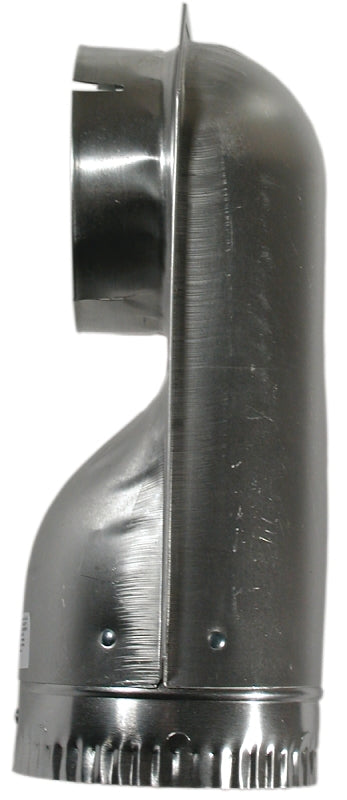 BUILDER'S BEST Builder's Best SAF-T-DUCT 010155 Offset Elbow, 4.2 in Connection, Male x Female Thread, Aluminum