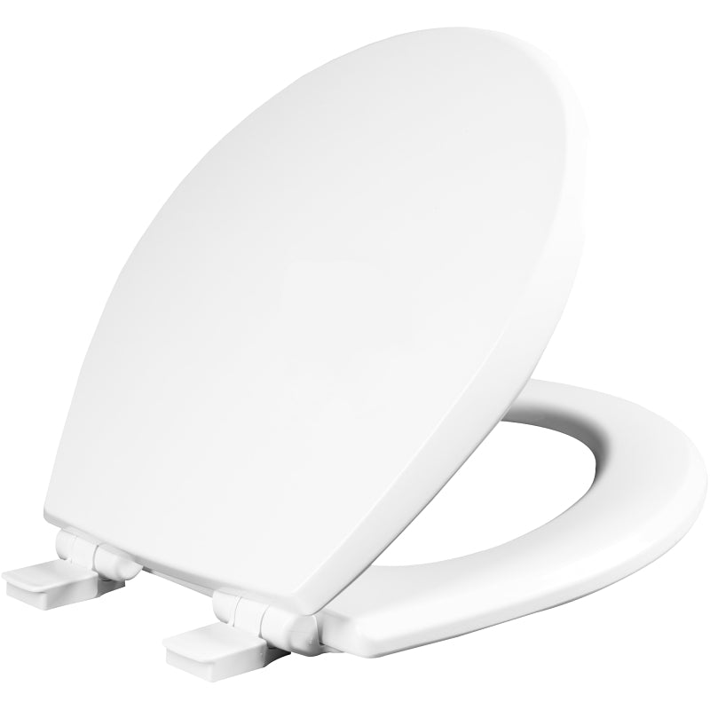 MAYFAIR Mayfair 47SLOW-000 Toilet Seat, Round, Molded Wood, White PLUMBING, HEATING & VENTILATION MAYFAIR