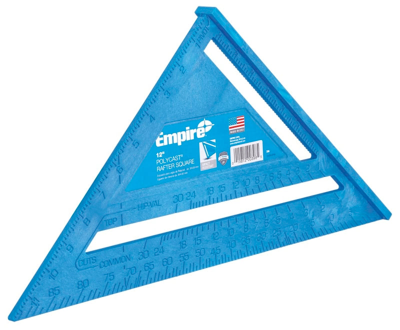 EMPIRE Empire 396 Rafter Square, 1/8 in Graduation, Polycast, 12 in L TOOLS EMPIRE