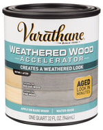 VARATHANE Varathane 313835 Weathered Accelerator, Clear, Liquid, 1 qt PAINT VARATHANE