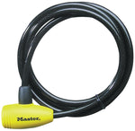 MASTER LOCK Master Lock 8154DPF Flexible Cable Lock, Keyed Key, Steel Shackle