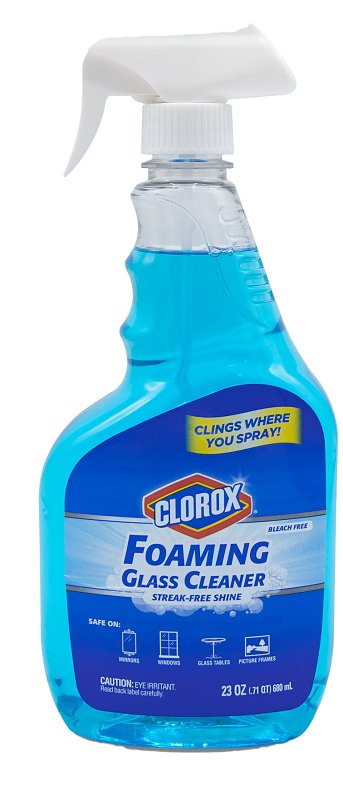 CLOROX Clorox BBP0424 Glass Cleaner, 23 oz Spray Bottle, Foam CLEANING & JANITORIAL SUPPLIES CLOROX