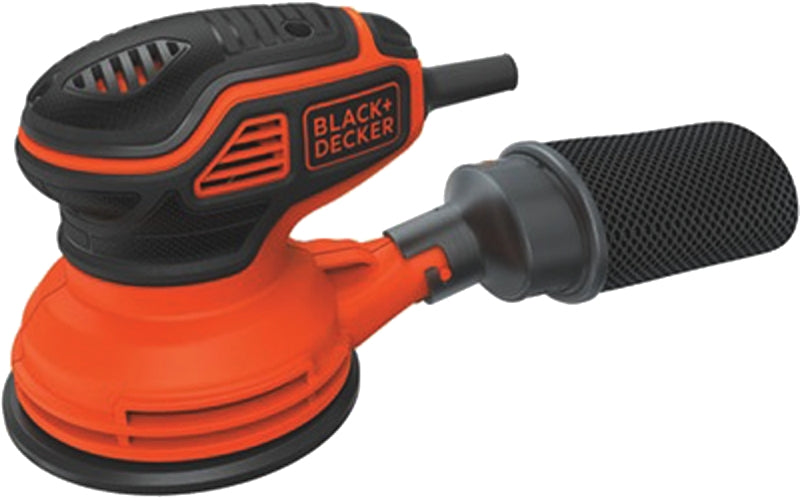 BLACK & DECKER Black+Decker BDERO600 Random Orbit Sander, 2.6 A, 5 in Pad/Disc, Includes: (1) Sheet Sandpaper and (1) Dust Bag TOOLS BLACK & DECKER