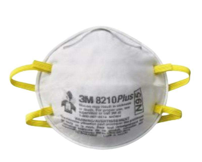 3M 3M 8210PH3-DC Respirator, One-Size Mask, N95, P95 Filter Class, 95 % Filter Efficiency, White CLOTHING, FOOTWEAR & SAFETY GEAR 3M