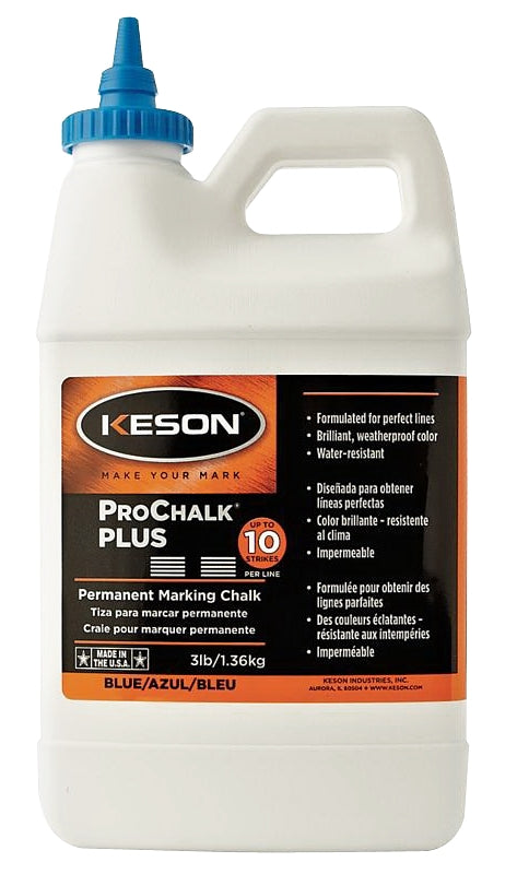 KESON LLC Keson PROCHALK Series PM103BLUE Marking Chalk, Blue, Permanent