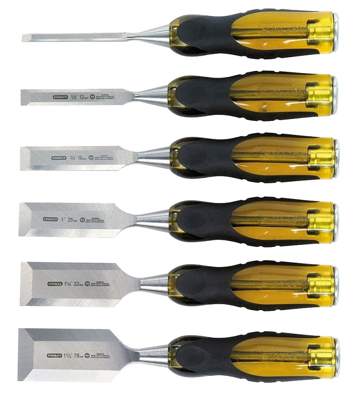 STANLEY TOOLS STANLEY Thru-Tang Series 16-971 Chisel Set, 6-Piece TOOLS STANLEY TOOLS