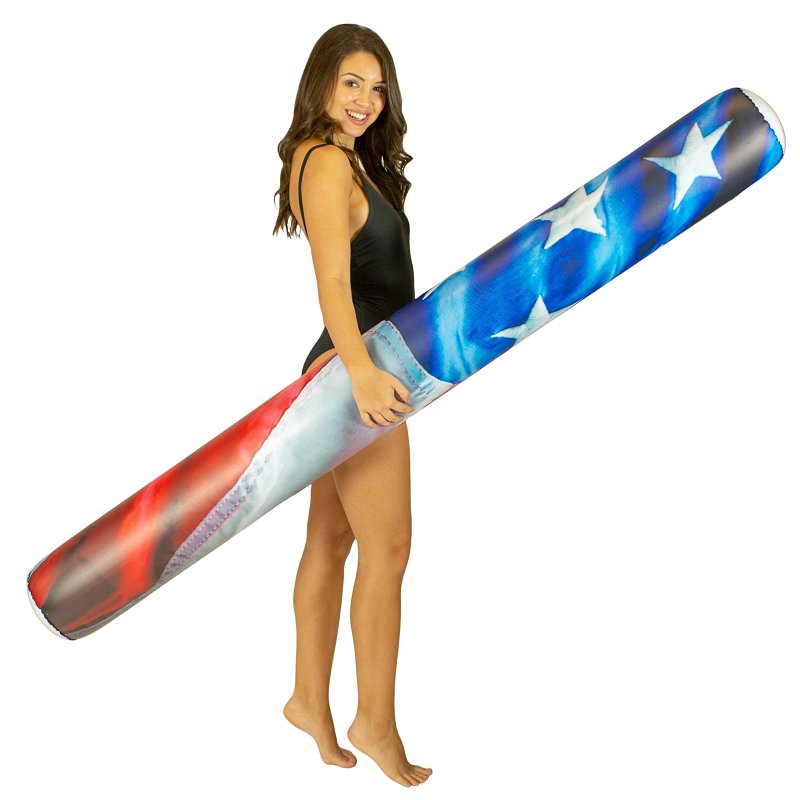 BROOKE & DYLAN LLC PoolCandy Stars and Stripes Series US1724US Giant-Size American-Flag Pool Noodle, Cylindrical, PVC, Blue/Red/White APPLIANCES & ELECTRONICS BROOKE & DYLAN LLC