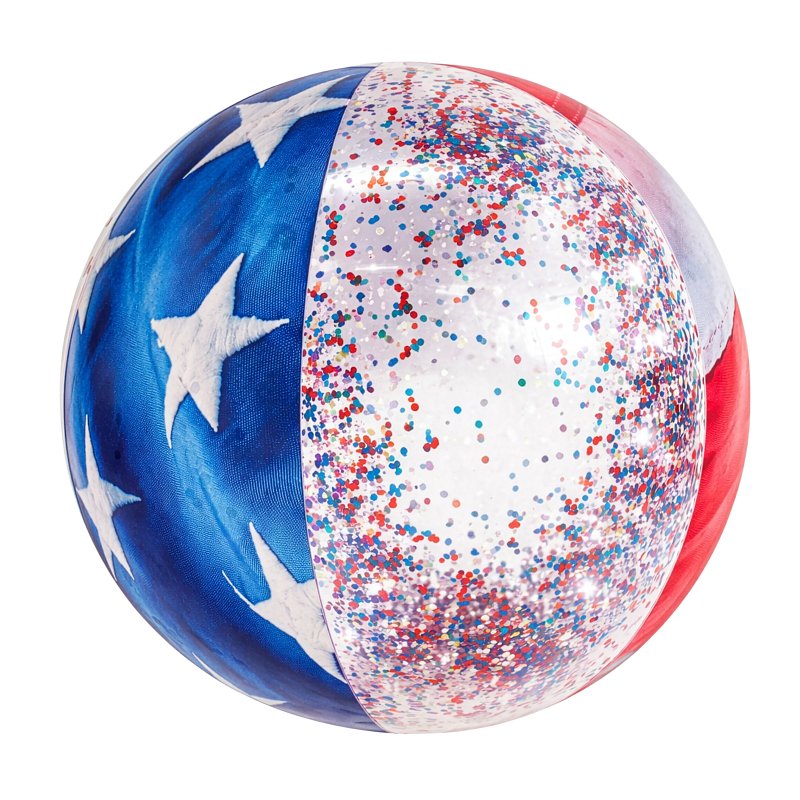 BROOKE & DYLAN LLC PoolCandy US1786US Inflatable Beach Ball, 13-3/4 in Dia, PVC, Multi-Color APPLIANCES & ELECTRONICS BROOKE & DYLAN LLC