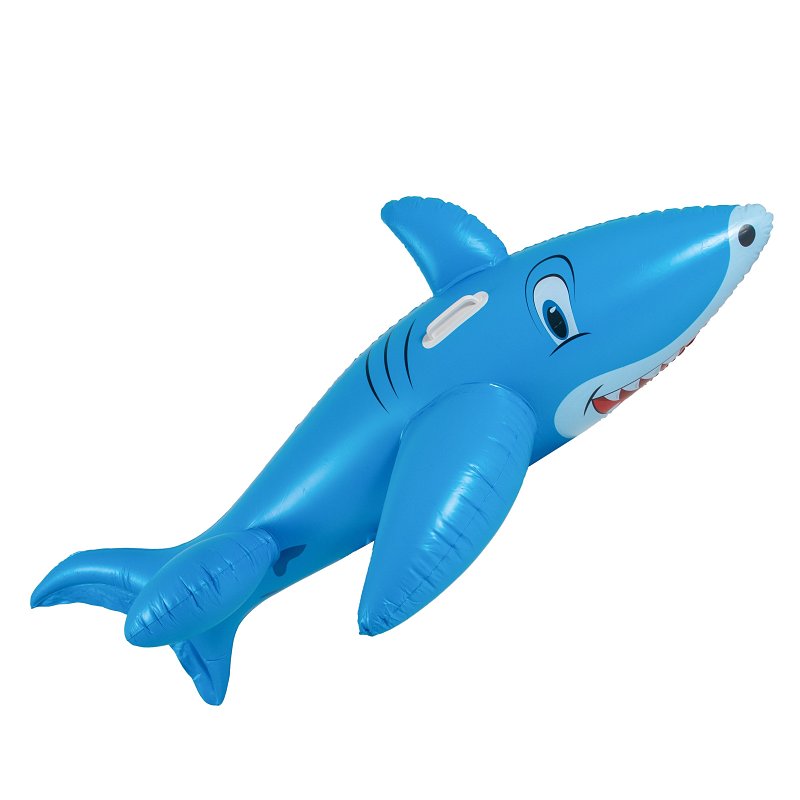 BROOKE & DYLAN LLC PoolCandy PC1760SHK Giant Ride-On, Inflatable Profile, Shark, PVC, Blue APPLIANCES & ELECTRONICS BROOKE & DYLAN LLC