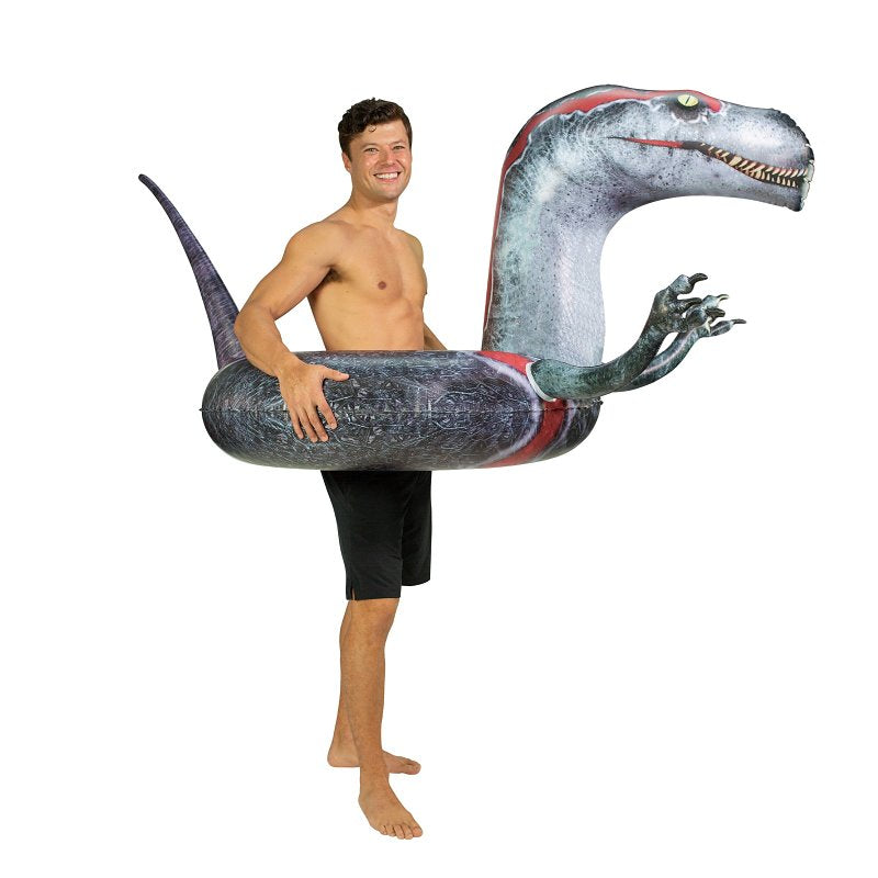 BROOKE & DYLAN LLC PoolCandy PC2642VR Beach and Pool Tube, Inflatable Profile, Velociraptor, PVC, Multi-Color APPLIANCES & ELECTRONICS BROOKE & DYLAN LLC