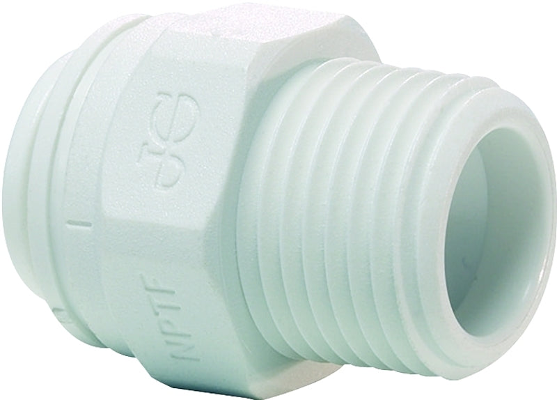 SHARKBITE John Guest PP010822WP Pipe Connector, 1/4 in, FNPT, Polypropylene, 150 psi Pressure PLUMBING, HEATING & VENTILATION SHARKBITE