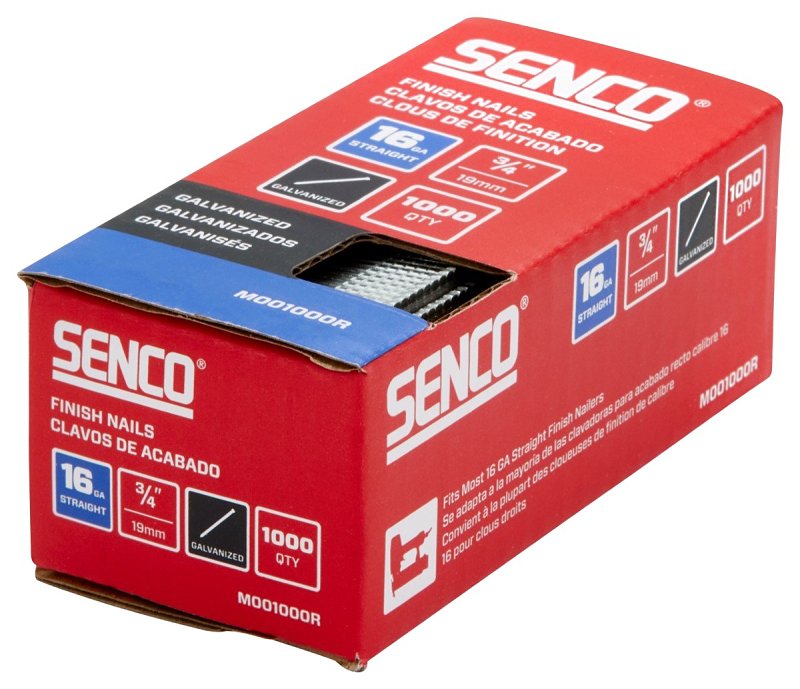 SENCO FNSH NAIL T-HD GALV 16GA 3/4IN