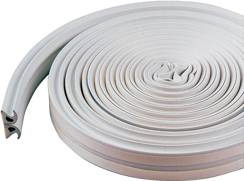 M-D M-D 43846 Weatherstrip Tape, 3/8 in W, 17 ft L, EPDM/Silicone, White