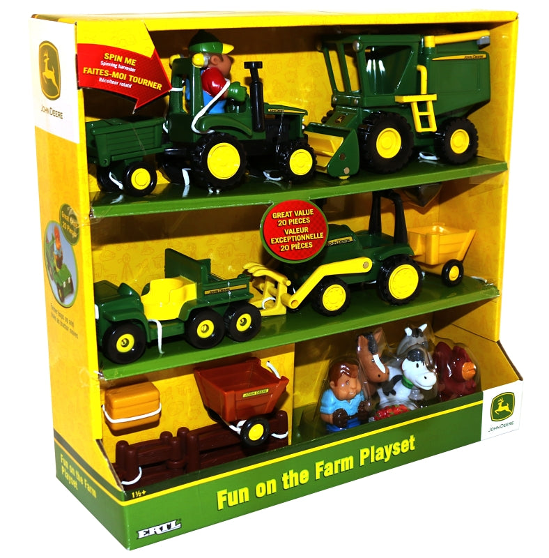 TOMY INTERNATIONAL John Deere Toys 34984 Farm Playset, 18 months and Up, Green HOUSEWARES TOMY INTERNATIONAL