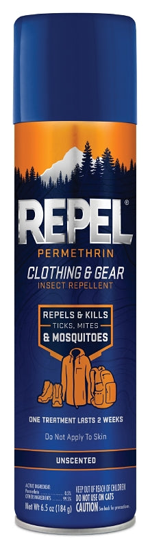 REPEL Repel HG-94127 Insect Repellent, 6.5 oz, Aerosol Can, Liquid, Milky White, Aliphatic Solvent LAWN & GARDEN REPEL