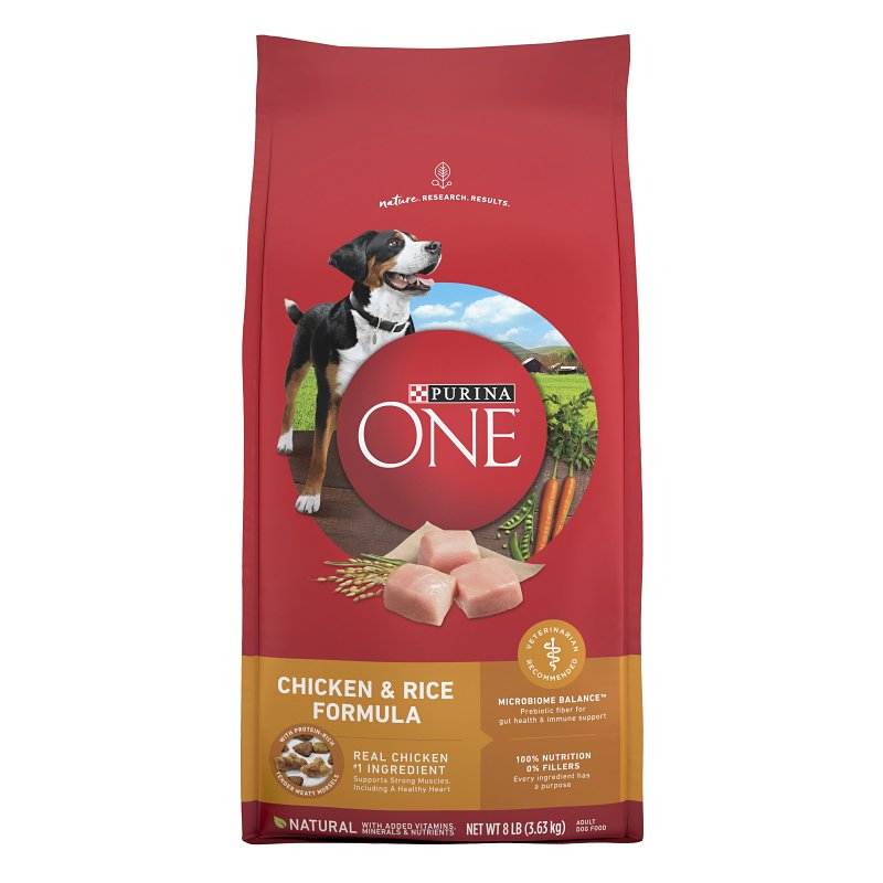 PURINA ONE Purina SmartBlend 17380 Dog Food, Dry, Chicken, Rice Flavor, 8 lb PET & WILDLIFE SUPPLIES PURINA ONE