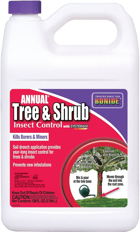 BONIDE Bonide Annual 611 Tree and Shrub Spray, Liquid, Spray Application, 1 gal LAWN & GARDEN BONIDE