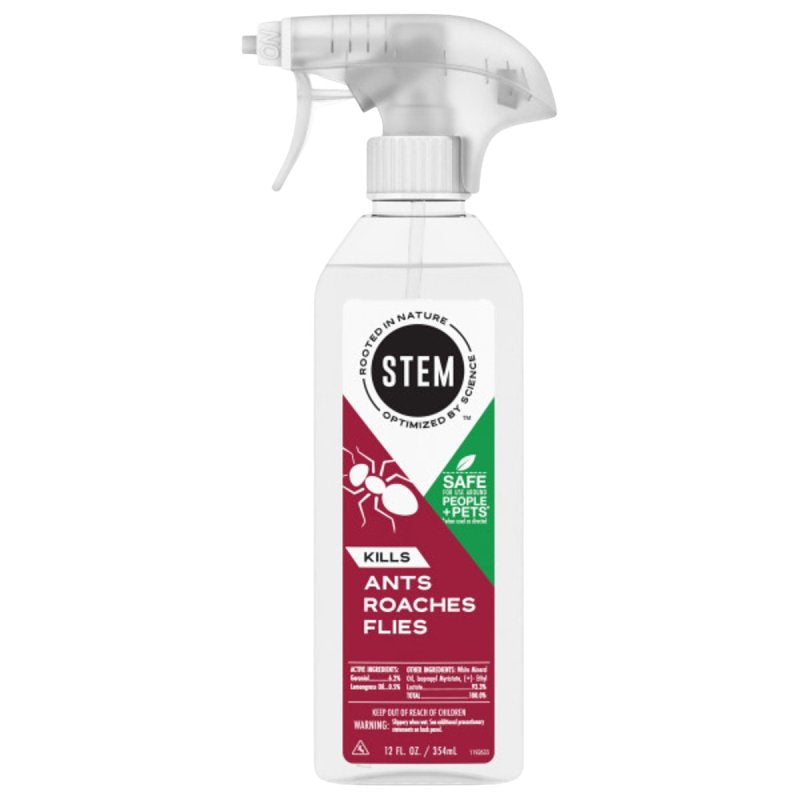 STEM Stem 3278 Bug Killer, Spray Application, Indoor, Outdoor, 10 oz, Compositions: Geraniol, Lemongrass LAWN & GARDEN STEM