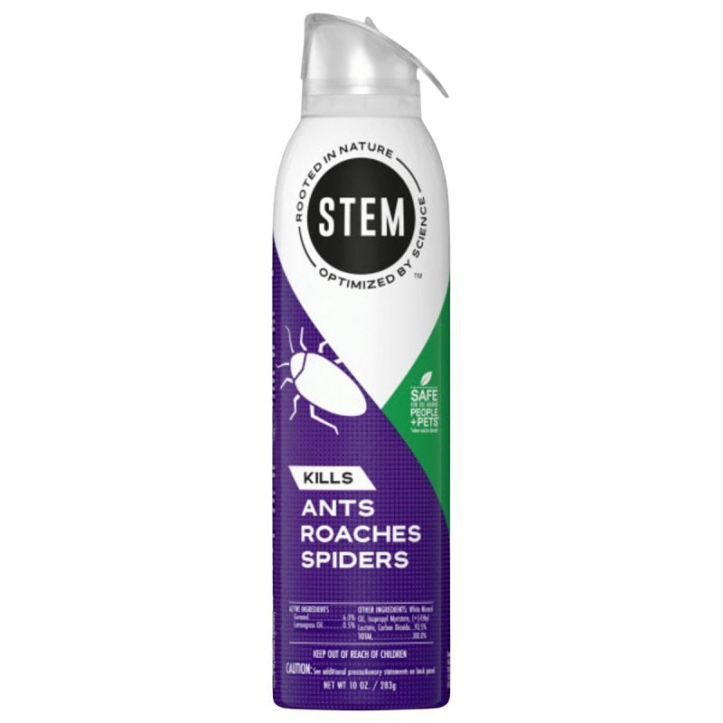 STEM Stem 3282 Bug Killer, Spray Application, Indoor, Outdoor, 10 oz Can, Compositions: Geraniol, Lemongrass LAWN & GARDEN STEM