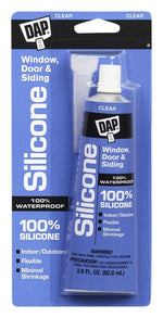 DAP DAP 7079800753 Window and Door Sealant, Clear, -40 to 400 deg F, 2.8 fl-oz Tube PAINT DAP