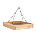 NATURE'S WAY BIRD PRODU Nature's Way CWF3 Platform Feeder, Hanging, Mixed, Peanuts, Sunflower, Cedar, 2-1/4 in H