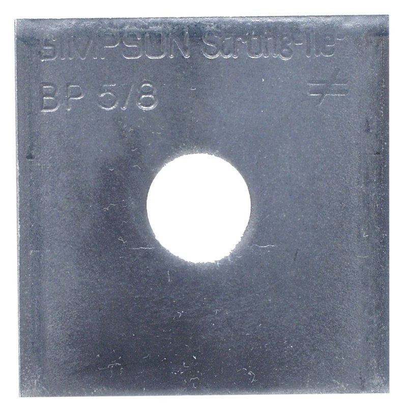 SIMPSON STRONG-TIE Simpson Strong-Tie BP Series BP 5/8 Bearing Plate, 1/4 in, Steel HARDWARE & FARM SUPPLIES SIMPSON STRONG-TIE