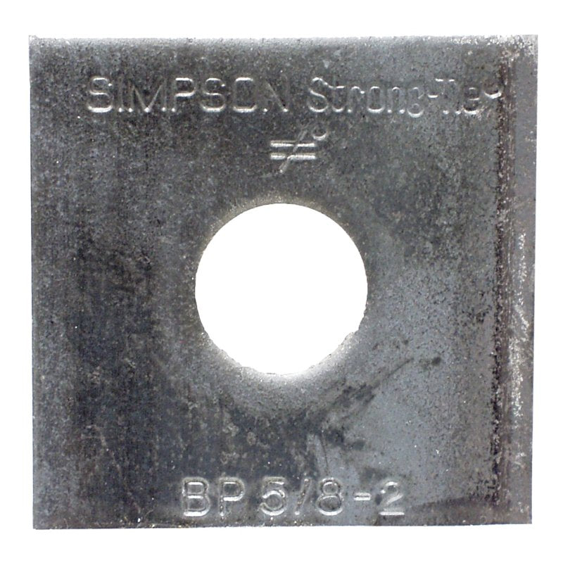 SIMPSON STRONG-TIE Simpson Strong-Tie BP 5/8-2 Bearing Plate, 3/16 in Gauge, Steel HARDWARE & FARM SUPPLIES SIMPSON STRONG-TIE