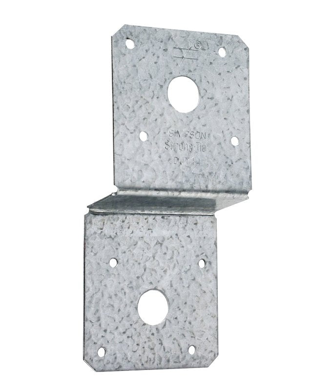 SIMPSON STRONG-TIE Simpson Strong-Tie DJT DJT14Z Deck Joist Tie, 3 in W, Steel, ZMAX, Fastening Method: Bolt, Nail