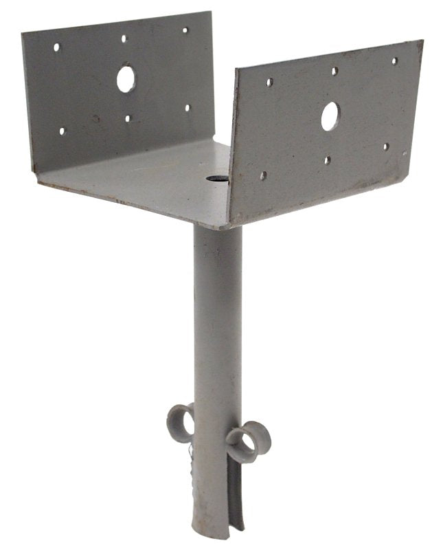 SIMPSON STRONG-TIE Simpson Strong-Tie EPB EPB66 Elevated Post Base, 6 x 6 in Post, 12 ga Gauge, Steel, Gray