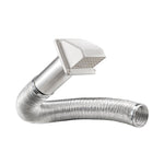 LAMBRO Lambro 1375W-R Wall Hood Vent Kit, Plastic, White, Includes: (2) 4 in Metal Worm Gear Clamps PLUMBING, HEATING & VENTILATION LAMBRO