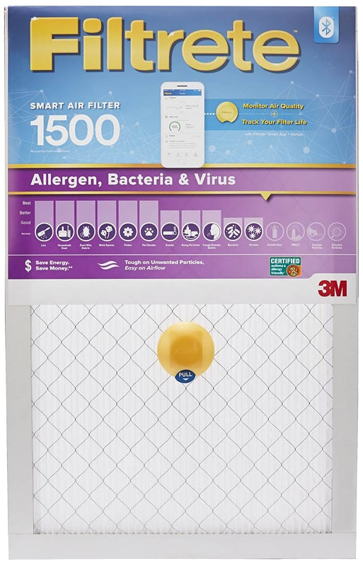 FILTRETE Filtrete S-2001-4 Air Filter, 25 in L, 16 in W, 12 MERV, 1500 MPR PLUMBING, HEATING & VENTILATION FILTRETE