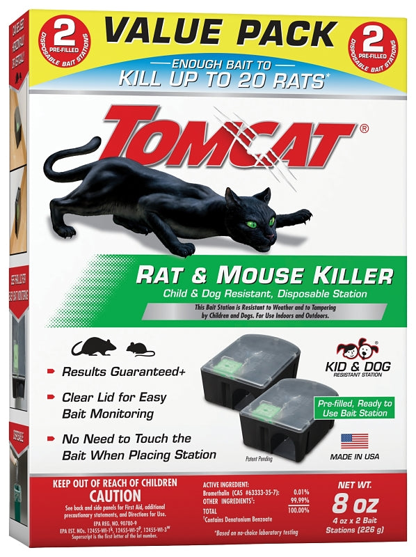 TOMCAT Tomcat 4388404 Mouse Killer Disposable Station, 4 oz Bait HARDWARE & FARM SUPPLIES TOMCAT