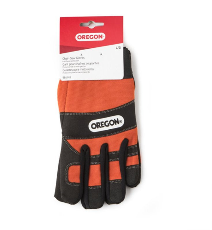 OREGON Oregon 564449 Safety Gloves, L, Knit Wrist Cuff, Leather