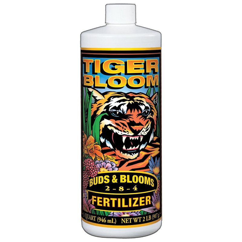 FOX FARM Tiger Bloom 790225 Plant Food, 1 qt, Bottle, Liquid