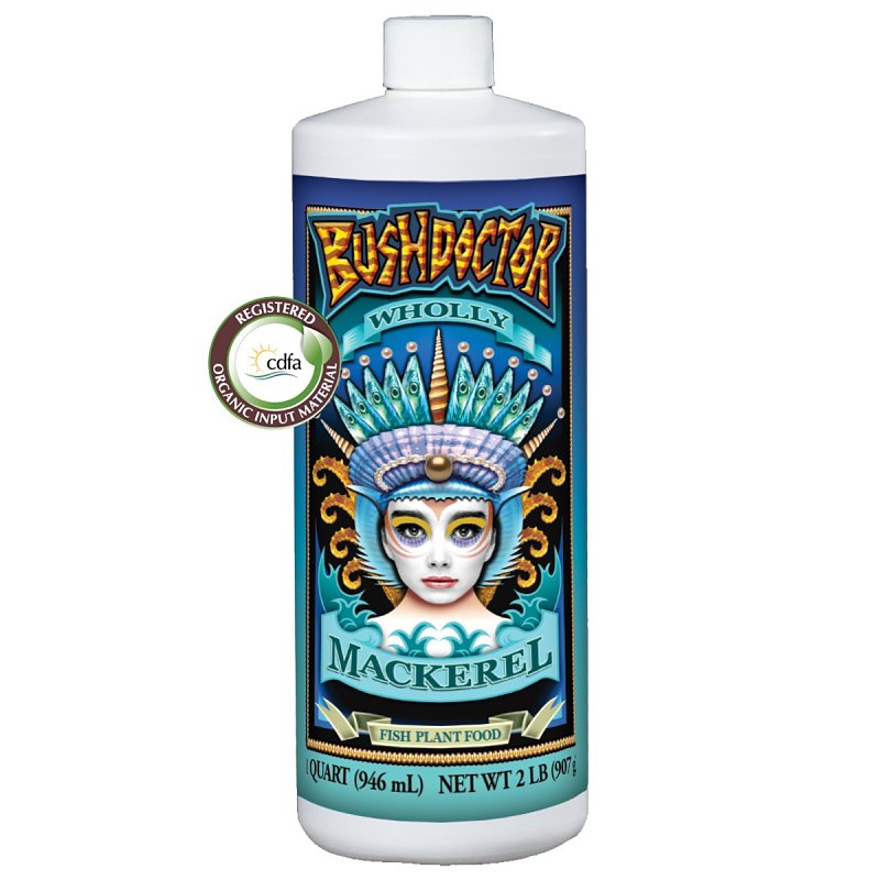 FOX FARM Bush Doctor Wholly Mackerel 791307 Fish Fertilizer, 1 qt, Liquid, 3-1-0 N-P-K Ratio LAWN & GARDEN FOX FARM