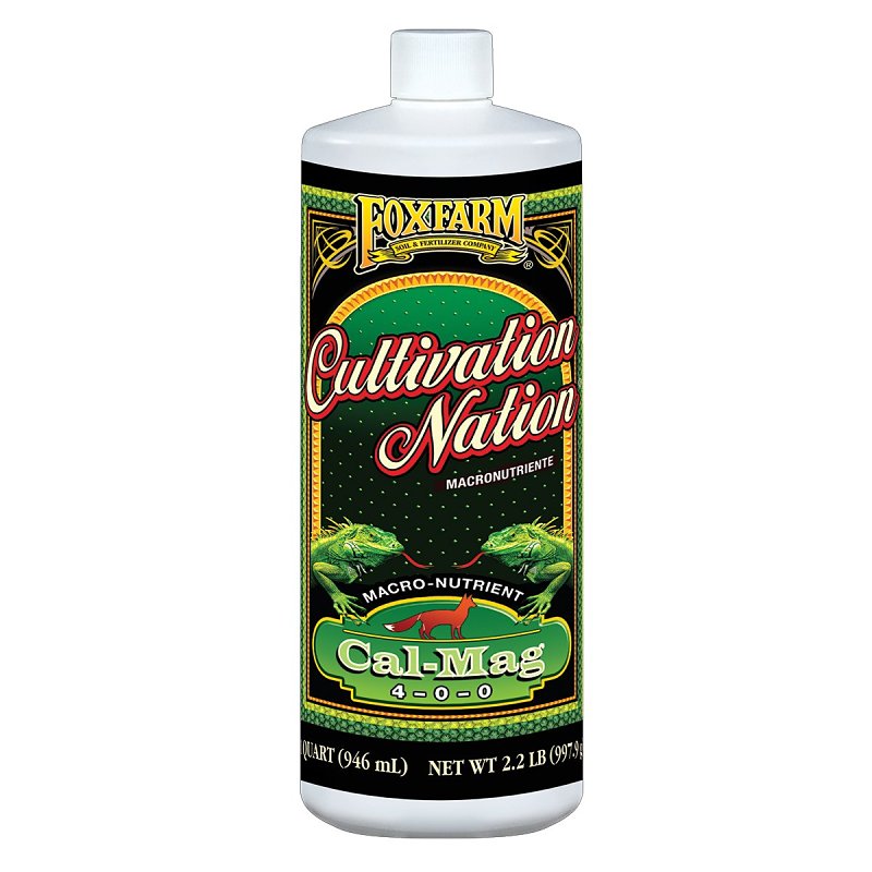 FOX FARM Foxfarm Cultivation Nation Series CNCALMAGQT Cal-Mag Supplement, 1 qt, Liquid, 4-0-0 N-P-K Ratio