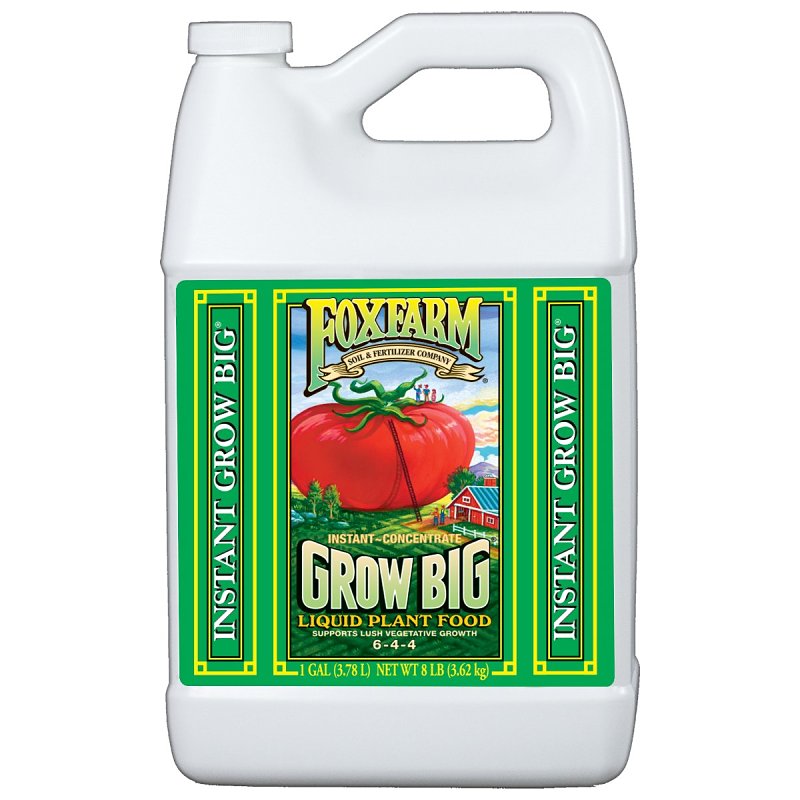 FOX FARM Grow Big 790300 Plant Food, 1 gal, Liquid