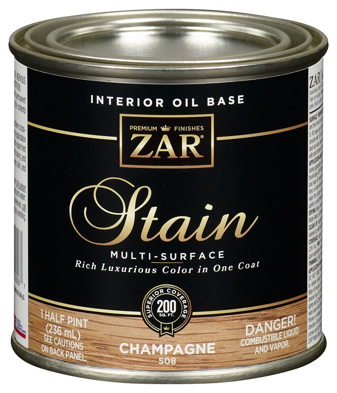 ZAR ZAR 50806 Wood Stain, Champagne, Liquid, 0.5 pt