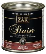 ZAR ZAR 51806 Wood Stain, Exotic Redwood, Liquid, 0.5 pt